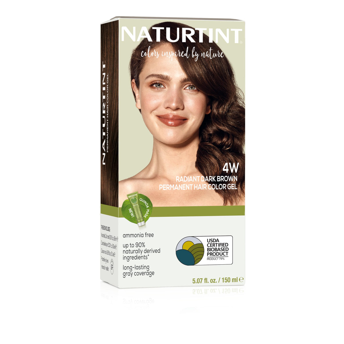 Naturtint 4W Radiant Dark Brown Permanent Hair Colour packaging front view