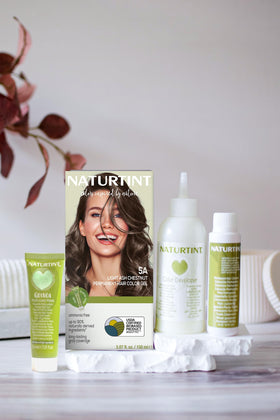 Naturtint 5A Light Ash Chestnut hair colour application process