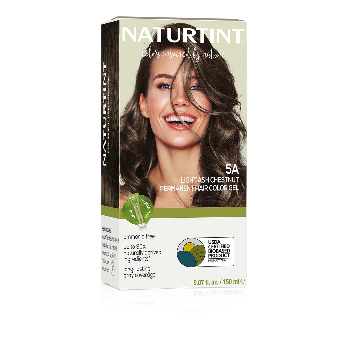 Naturtint 5A Light Ash Chestnut Permanent Hair Colour packaging front view