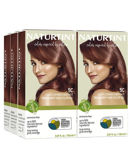 Naturtint 5C Light Copper Chestnut Permanent Hair Colour pack front view