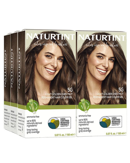 Naturtint 5G Light Golden Chestnut hair colour pack front view
