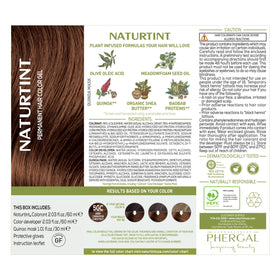 Naturtint 5GC Deep Cinnamon Chestnut hair colour on a model