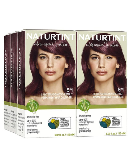 Naturtint 5M Light Mahogany Chestnut Hair Colour pack front view