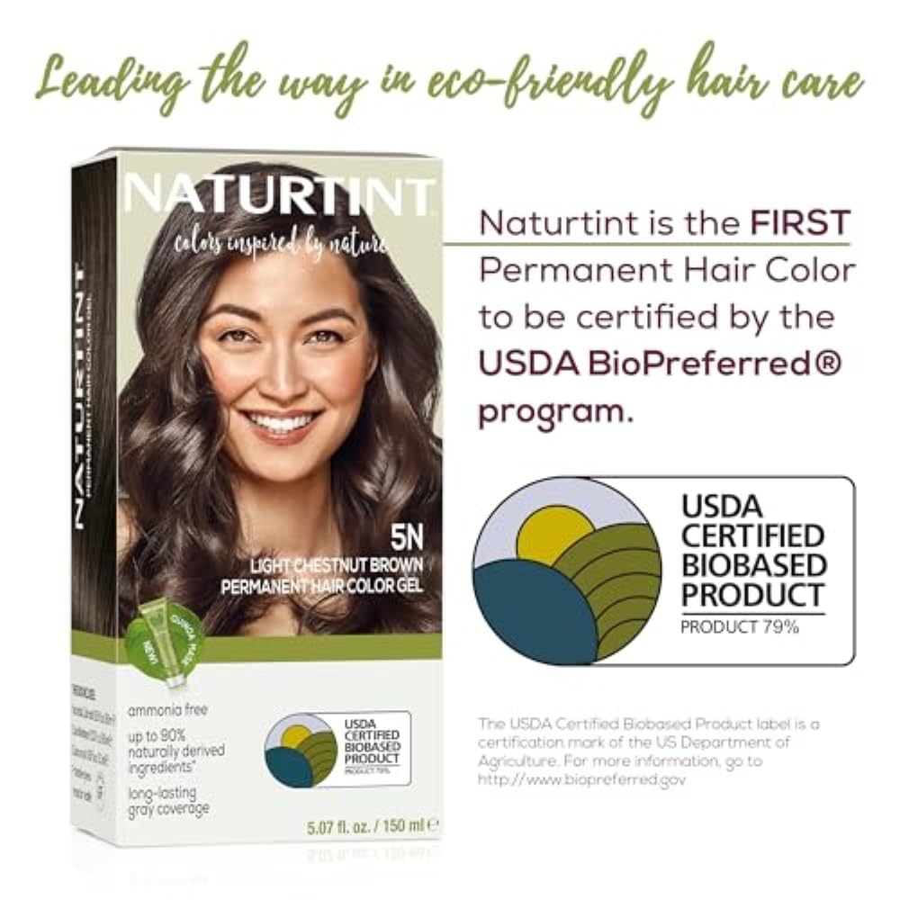 Naturtint 5N Light Chestnut Brown hair colour ingredients list