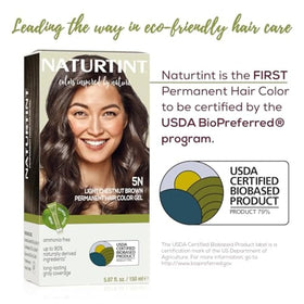 Naturtint 5N Light Chestnut Brown hair colour ingredients list