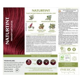 Naturtint 5R Fire Red hair colour results on model
