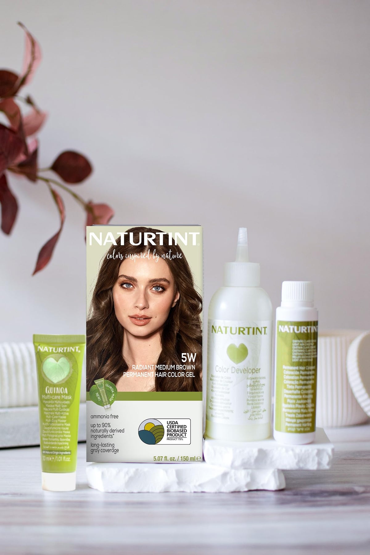 Naturtint 5W Radiant Medium Brown application process