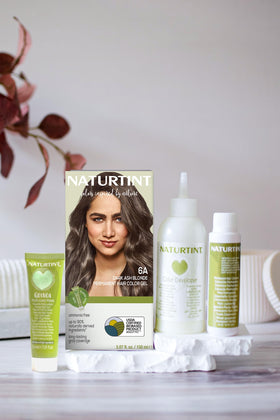 Naturtint 6A Dark Ash Blonde Hair Colour application process