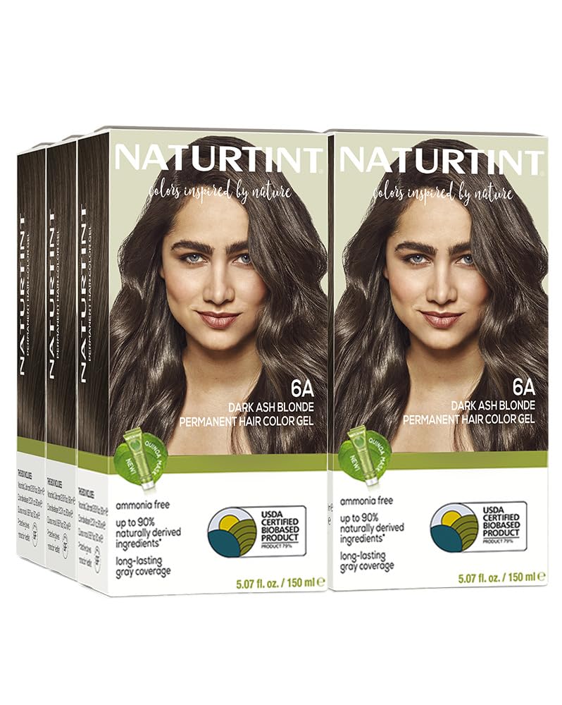Naturtint 6A Dark Ash Blonde Hair Colour pack front view