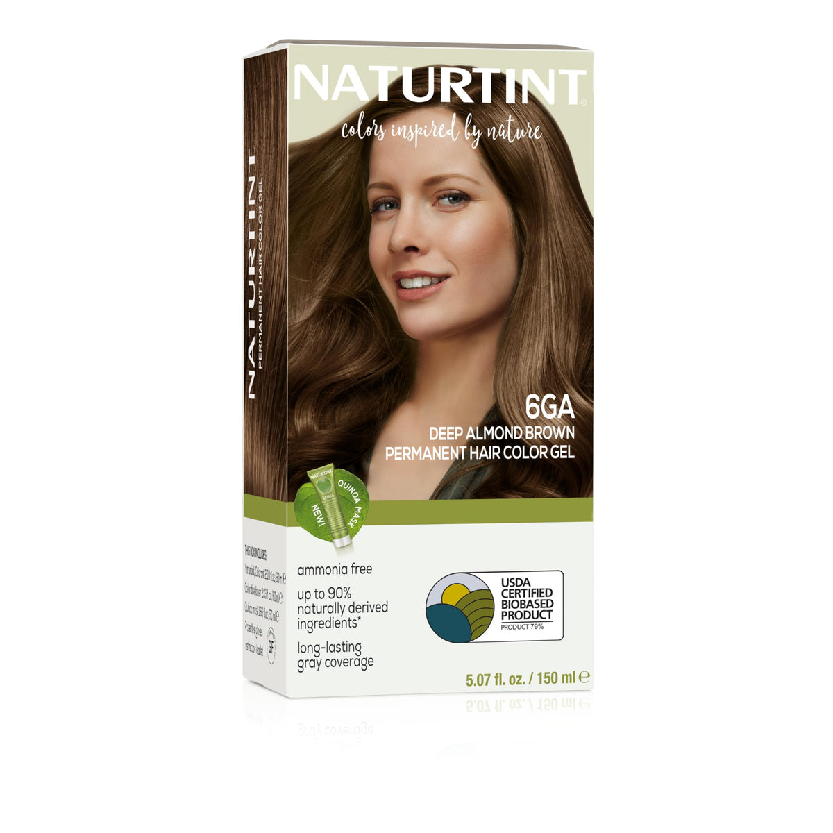 Naturtint 6GA Deep Almond Brown Permanent Hair Colour front view