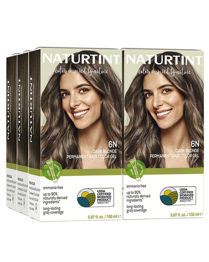 Naturtint 6N Dark Blonde Permanent Hair Colour packaging front view