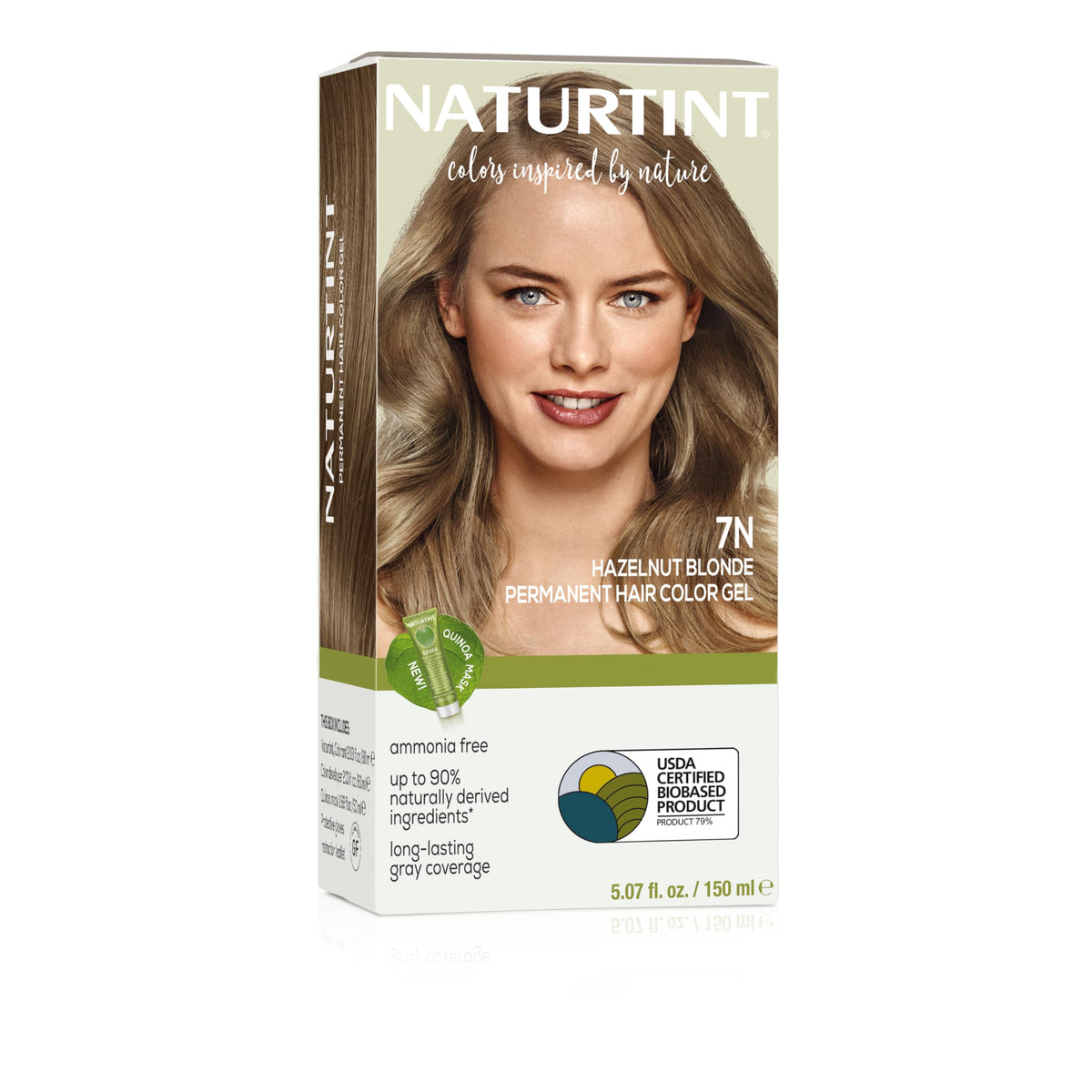 Naturtint 7N Hazelnut Blonde Permanent Hair Colour front view