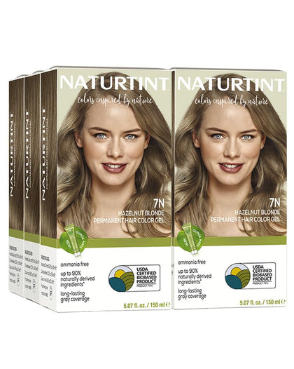 Naturtint 7N Hazelnut Blonde Permanent Hair Colour packaging front view