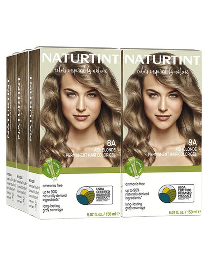Naturtint 8A Ash Blonde Permanent Hair Colour front view