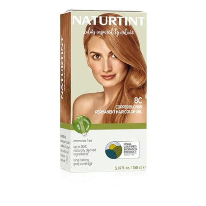 Naturtint 8C Copper Blonde Permanent Hair Colour packaging front view