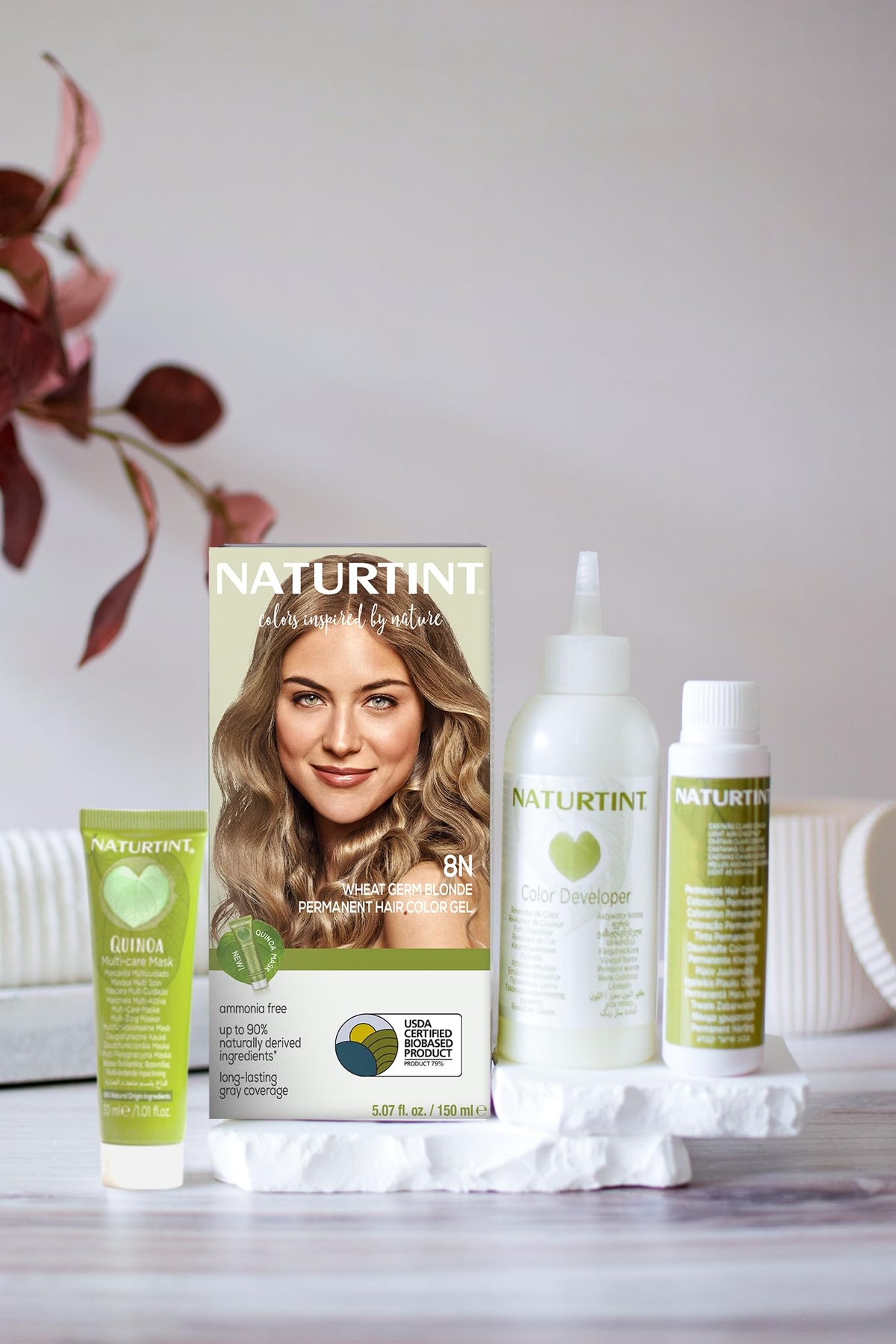Naturtint 8N Wheat Germ Blonde packaging side view
