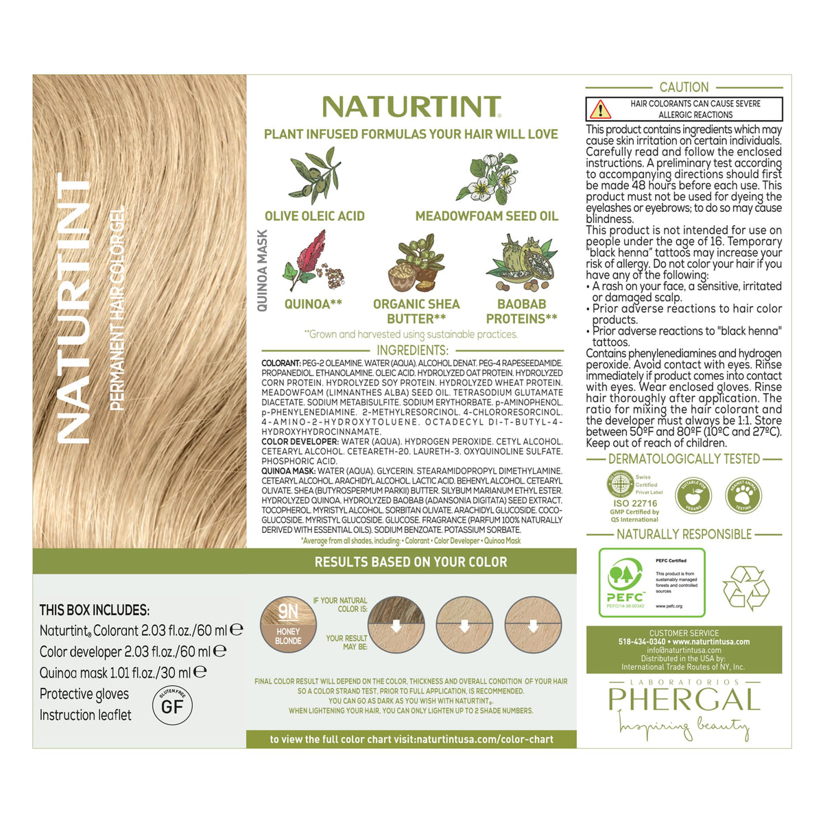 Naturtint 9N Honey Blonde Hair Colour on model with beautiful hair