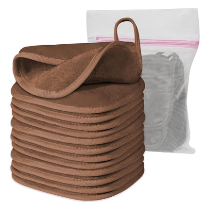 Natwag Makeup Remover Cloth 12 pack in mesh bag