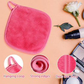Natwag Makeup Remover Cloth being used to clean face
