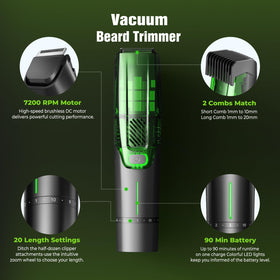 NAUQUOHZ Beard Trimmer side view with USB-C charging port