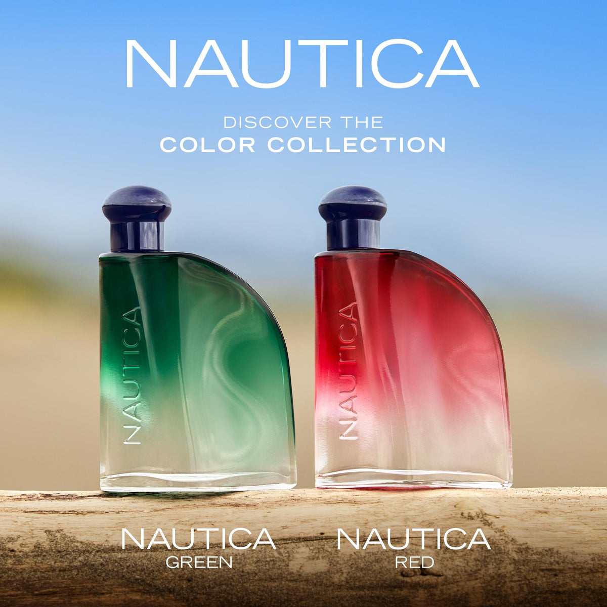 Nautica Color Red Eau de Toilette 1.6oz bottle close-up