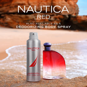Nautica Color Red Eau de Toilette 1.6oz bottle side view