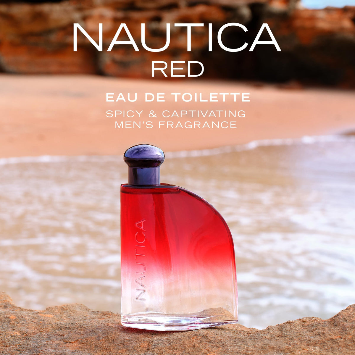 Nautica Color Red Eau de Toilette 1.6oz bottle with cap