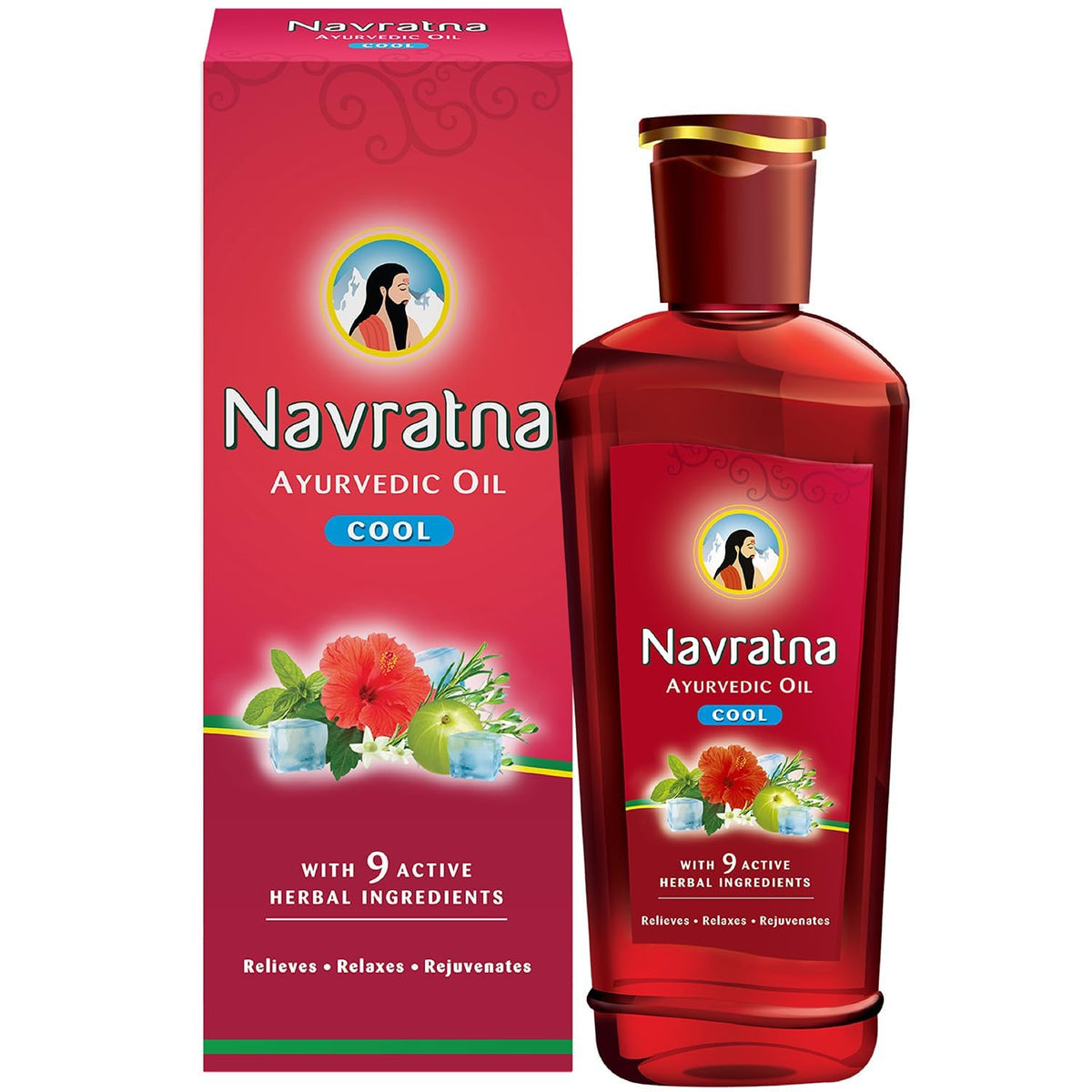 Navratna Ayurvedic Navratna Oil 500ml front view