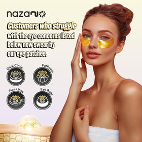 NAZANO 24K Gold Under Eye Patches close-up of a single patch