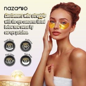 NAZANO 24K Gold Under Eye Patches close-up of patches