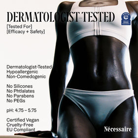 Nécessaire Body Lotion 549g with ingredients list