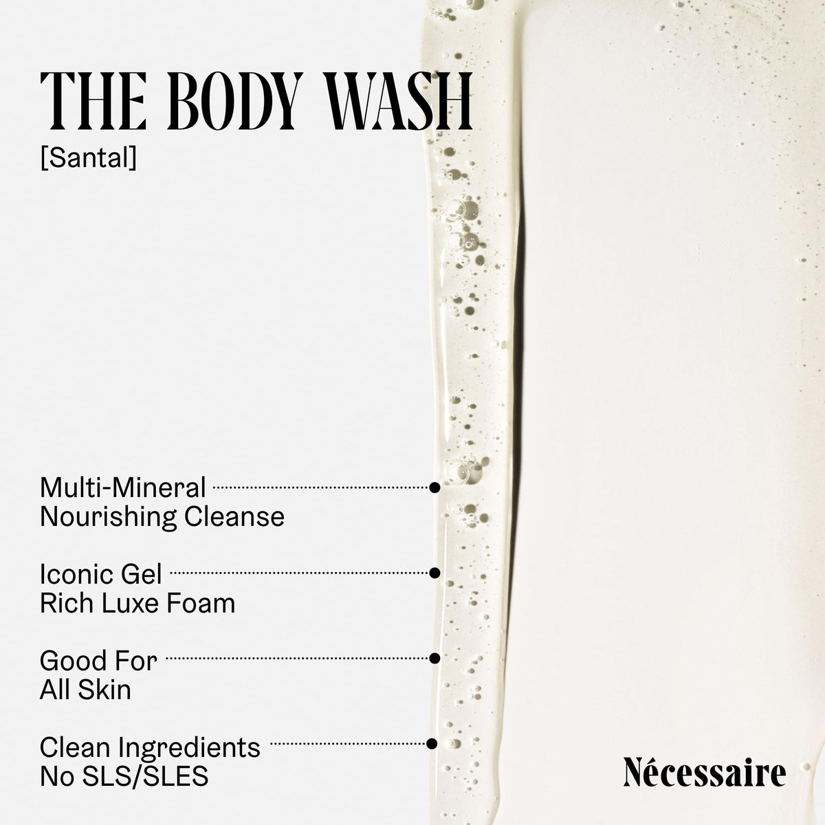 Nécessaire Body Wash Santal 671g back view