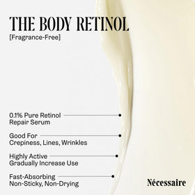 Nécessaire Firming Retinol Body Lotion side view with packaging
