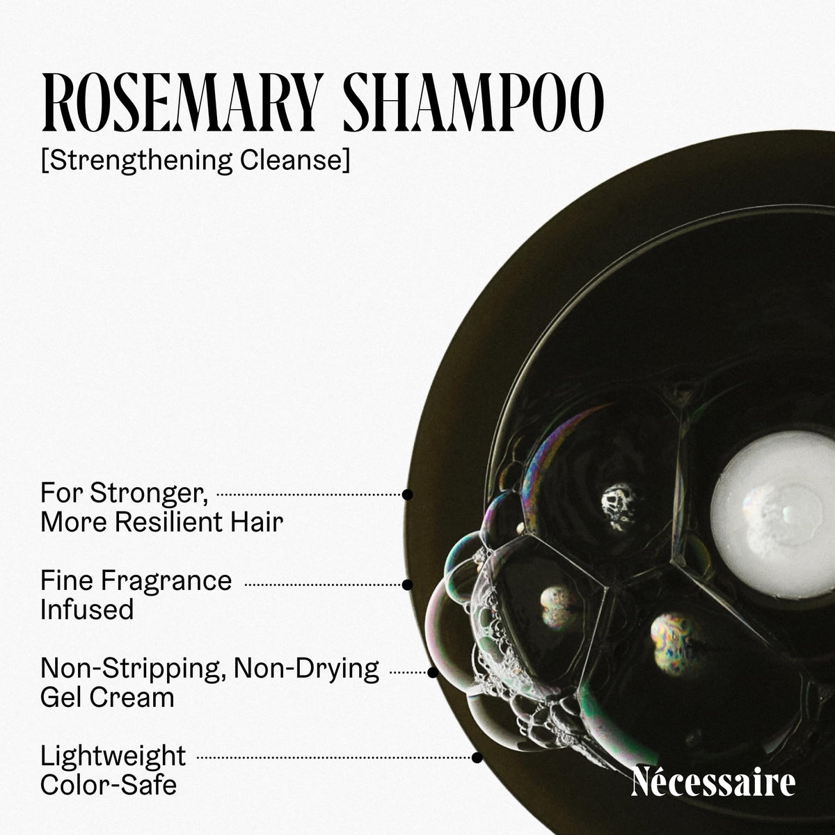 Nécessaire Rosemary Shampoo bottle with label