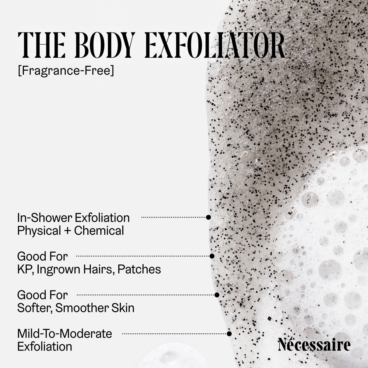 Nécessaire The Body Exfoliator Fragrance Free 272g back view