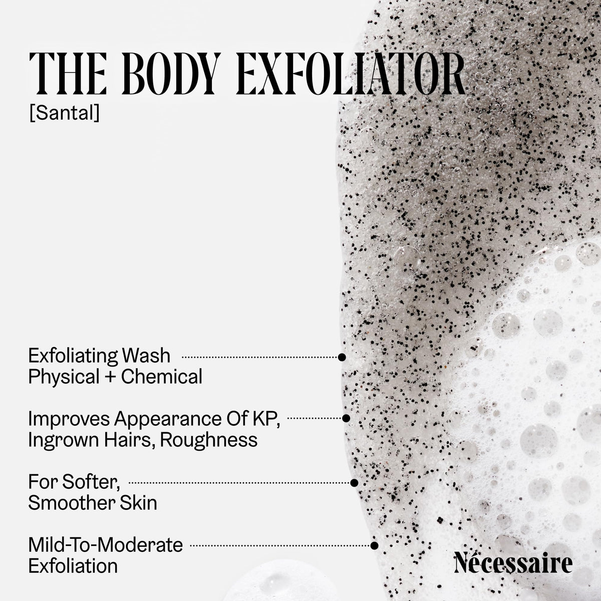 Nécessaire The Body Exfoliator Santal 272g bottle with pump