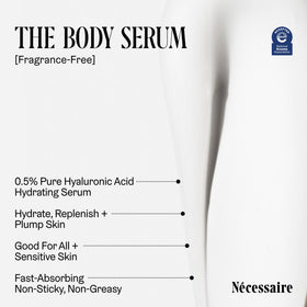 Nécessaire The Body Serum back view with instructions