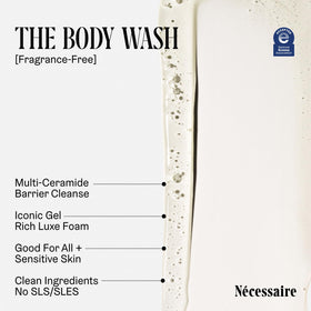 Nécessaire The Body Wash Fragrance-Free 250ml back view