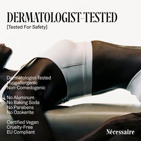 Nécessaire The Deodorant Fragrance-Free open cap showing product