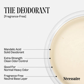 Nécessaire The Deodorant Fragrance-Free side view showing texture