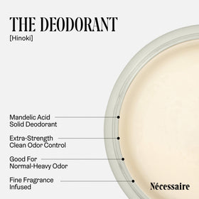 Nécessaire The Deodorant Hinoki side view showing texture