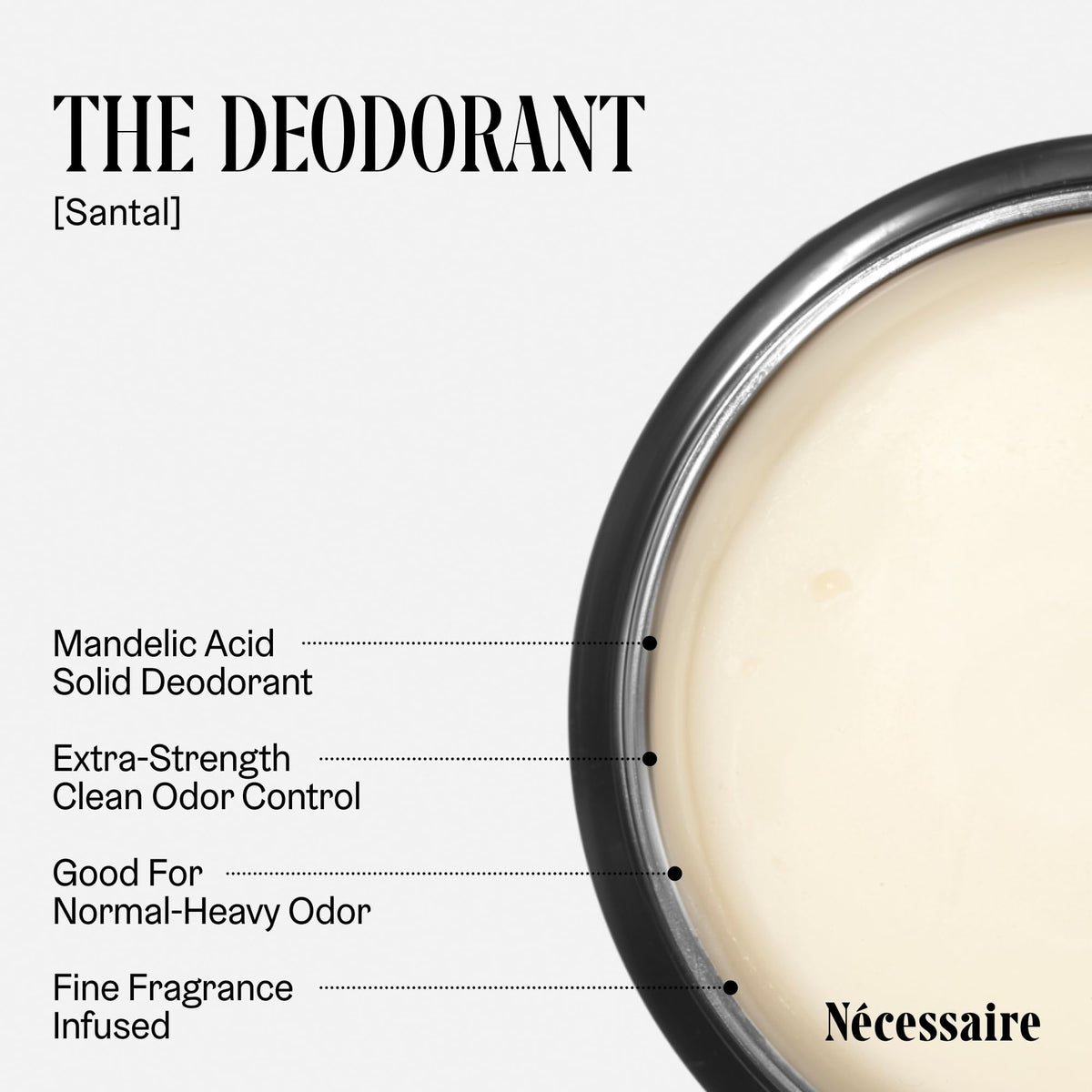 Nécessaire The Deodorant Santal 75g back view