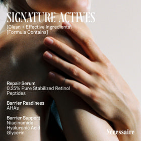 Nécessaire The Hand Retinol serum application on hands