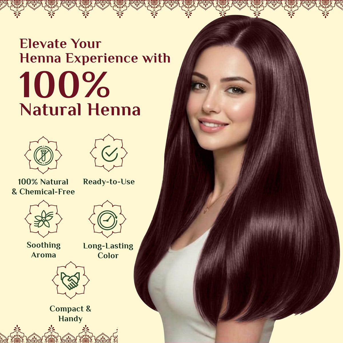 Neeta henna paste packaging showing herbal ingredients