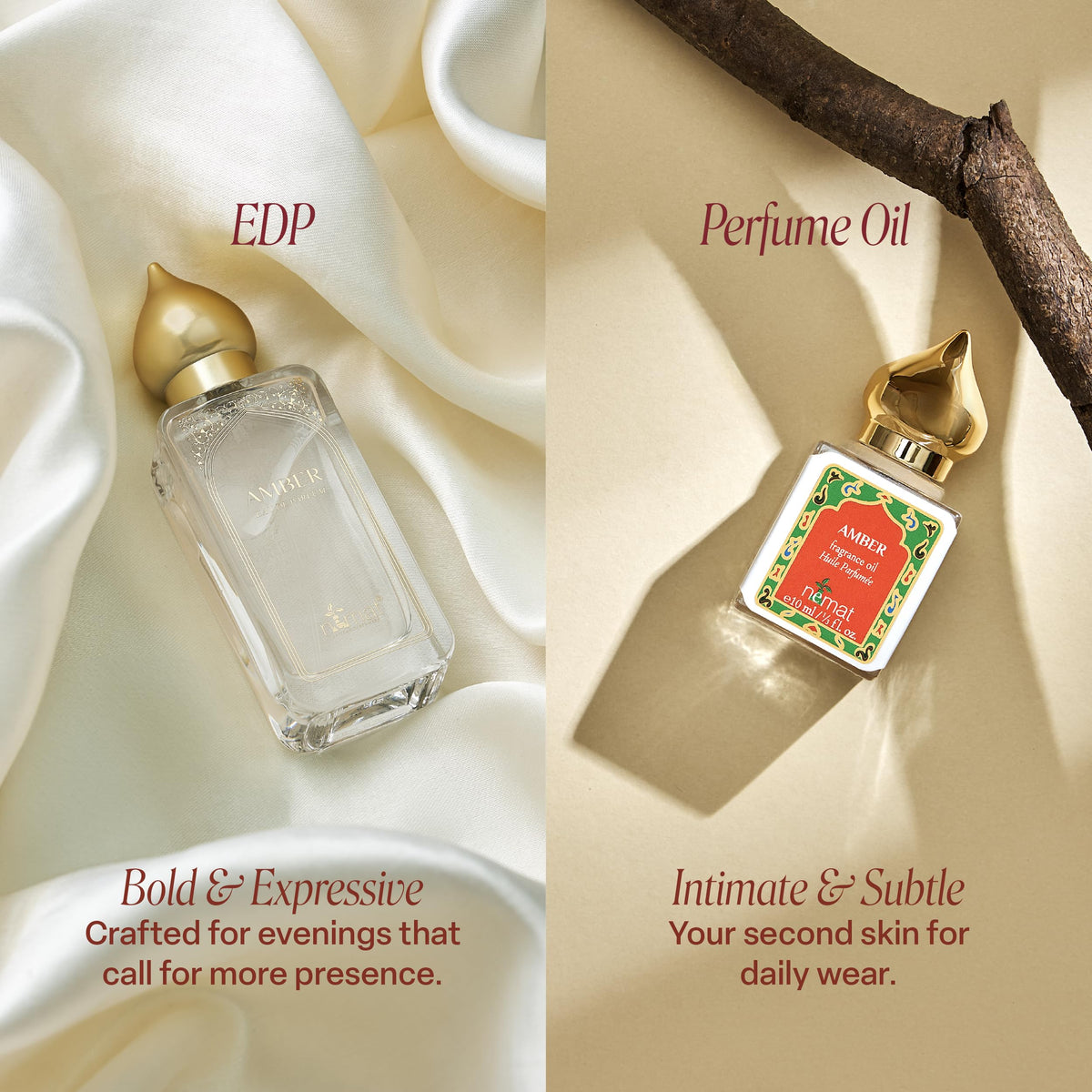 Nemat Amber Eau de Parfum Spray 50ml close-up of bottle