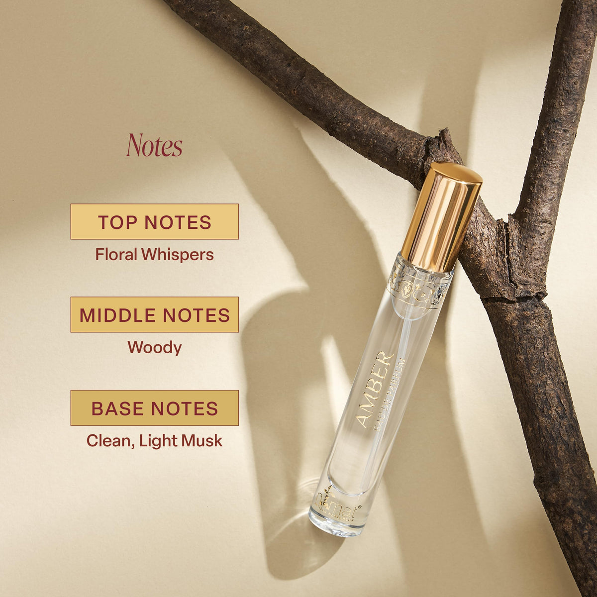 Nemat Amber EDP Travel Spray 9ml top view highlighting spray nozzle