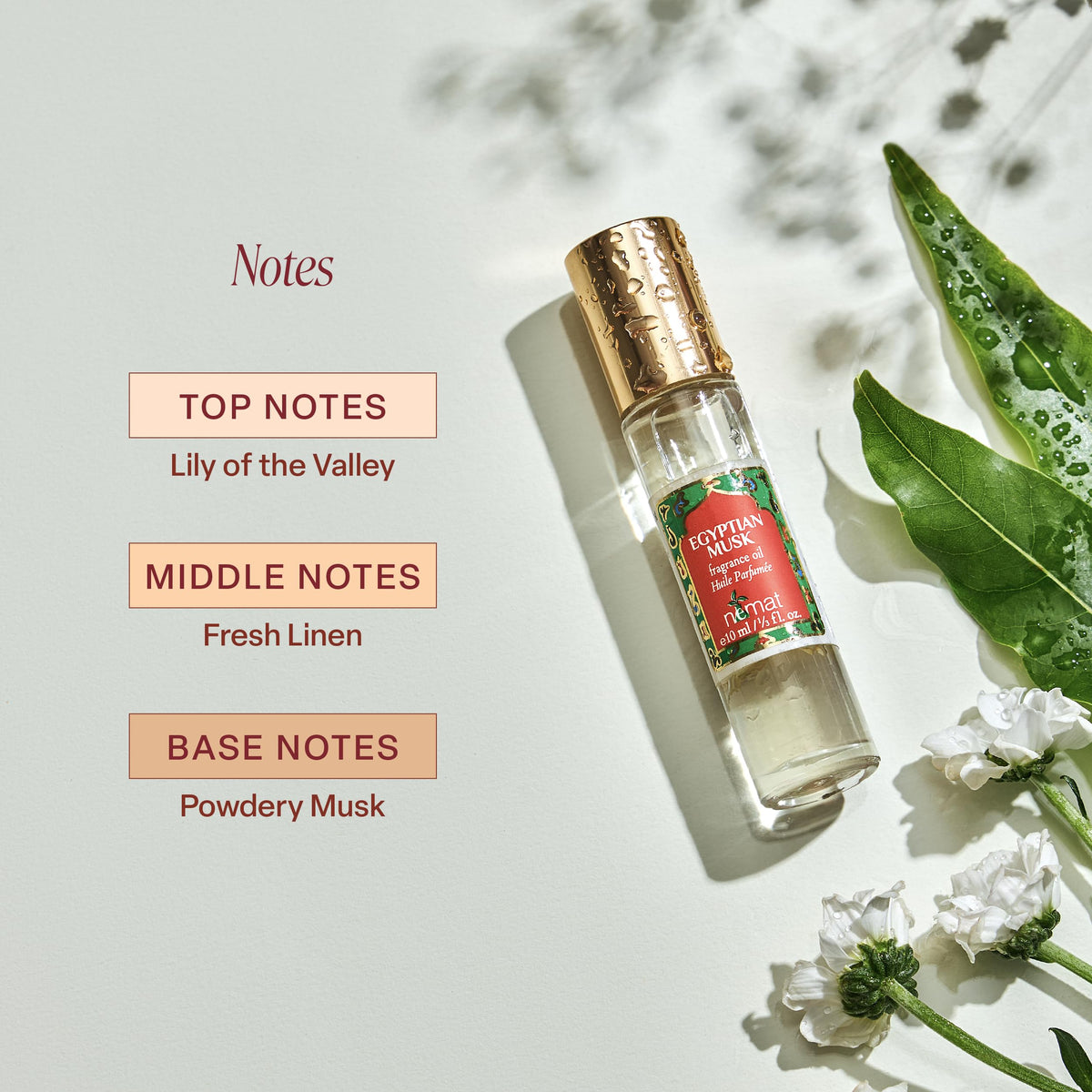 Nemat Egyptian Musk Perfume Oil Roll-On 10ml rollerball close-up