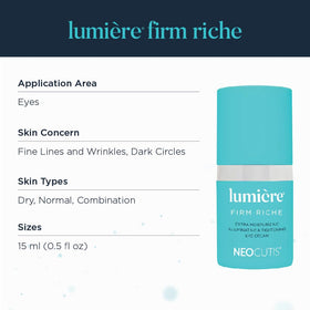 NEOCUTIS Lumiere Firm Riche Eye Cream texture close-up