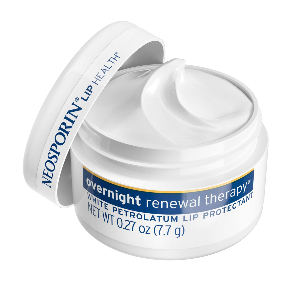 Neosporin Lip Health Overnight Renewal Therapy on bedside table