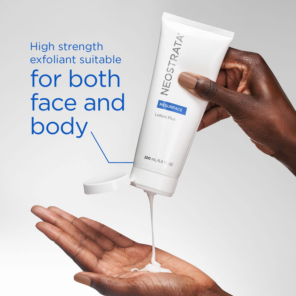 NEOSTRATA Lotion Plus AHA Exfoliating Lotion on a bathroom shelf